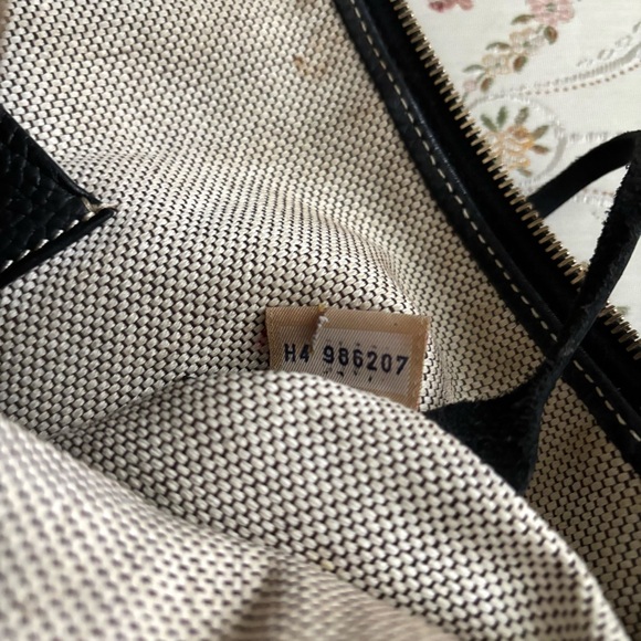 Dooney & Bourke Black Pebble Leather Shoulder Bag / Crossbody Vtg Y2K - Picture 6 of 7